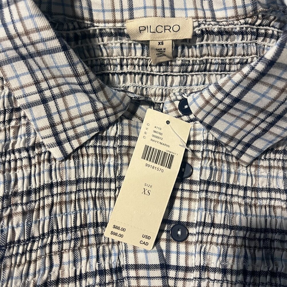 Pilcro Shirred Top XS NWT - Picture 4 of 6